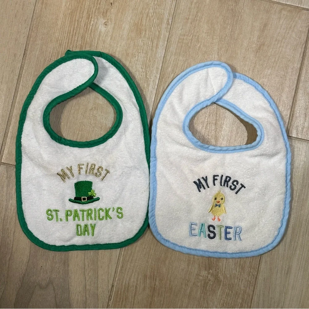 Set of 11 Holiday Baby Bibs